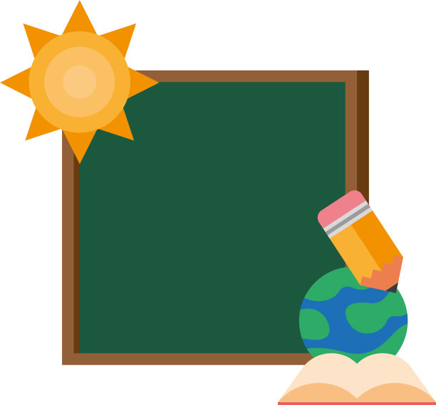 黑板学校，阳光和用品图片下载
