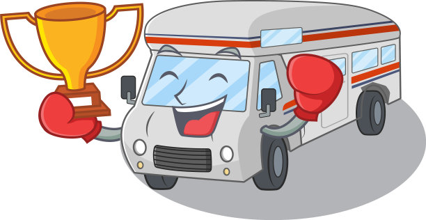 神奇的拳击冠军露营车吉祥物图片下载