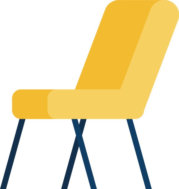 椅子办公家具孤立图标图片下载