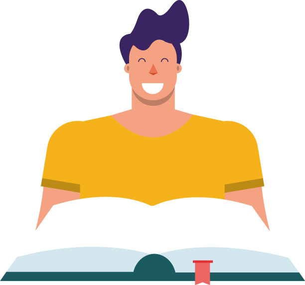 人读课本学孤立图标图片下载