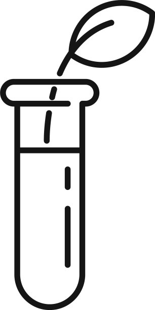 叶子试管图标轮廓样式图片下载