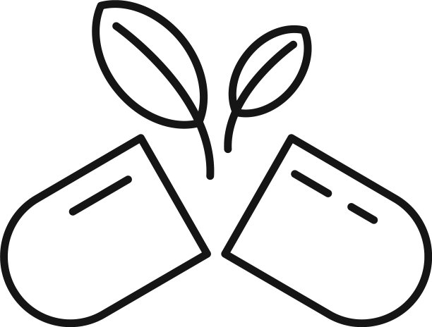 生态胶囊图标轮廓风格图片下载