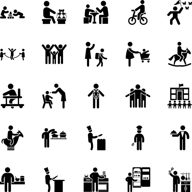 设置烹饪元素象形图图片下载