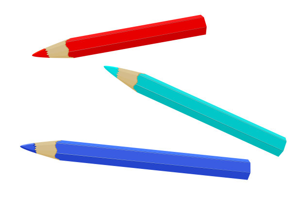铅笔孤立在白色背景上图片下载