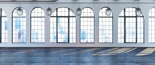 有窗户的空房间图片下载