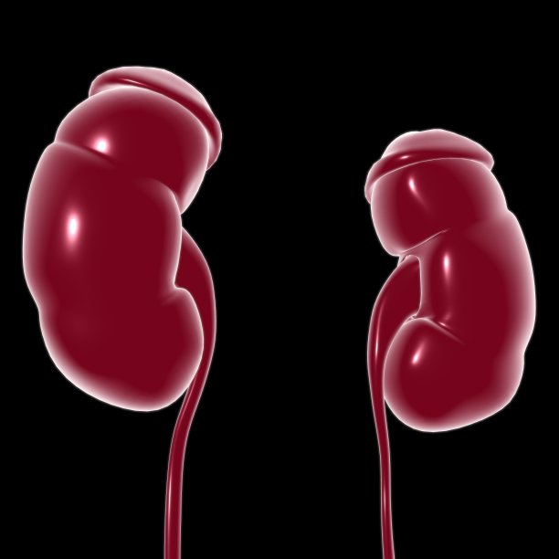 人体泌尿系统肾脏与膀胱解剖学的医学概念3D图片下载