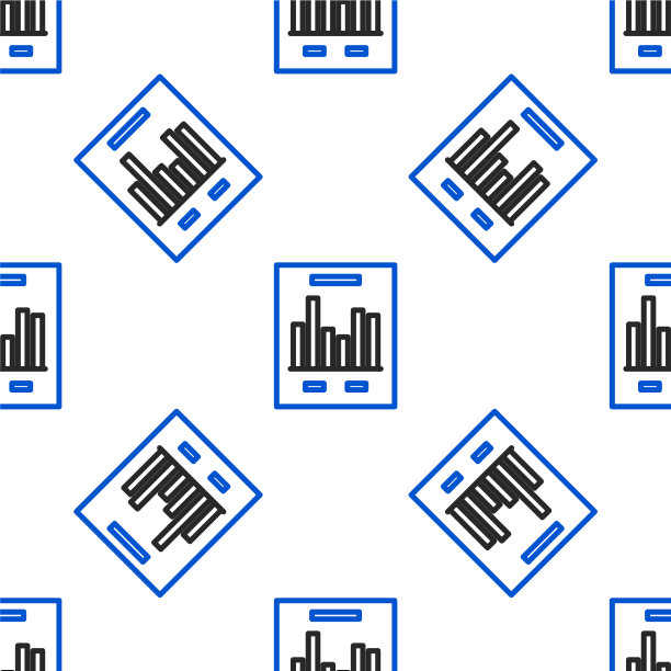 线文档与图形图表图标隔离图片下载