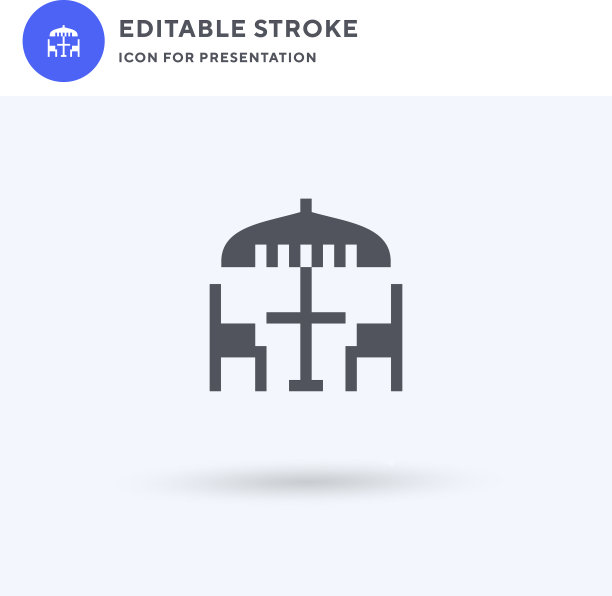 平台图标填充平面标志固体图片下载