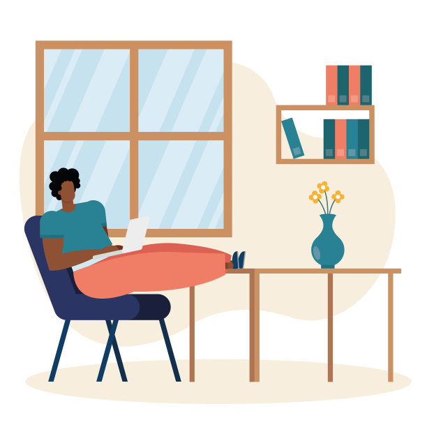 年轻的非洲人使用笔记本电脑在家里工作图片下载