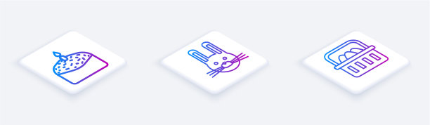 设置等距线复活节蛋糕和蜡烛复活节图片下载