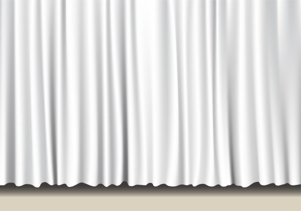 白色幕布和舞台的插图。图片下载