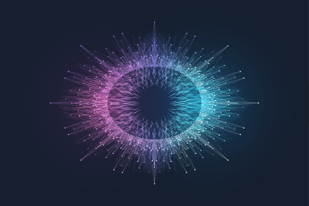 螺旋式声波节奏线点动态抽象背景。音乐波浪海报设计。矢量插图。图片下载