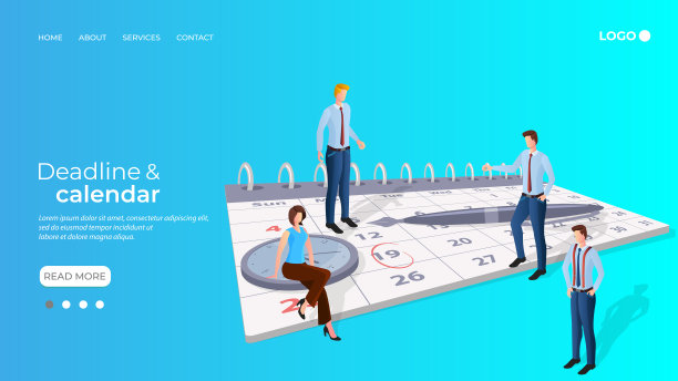 人们日历和时钟图片下载