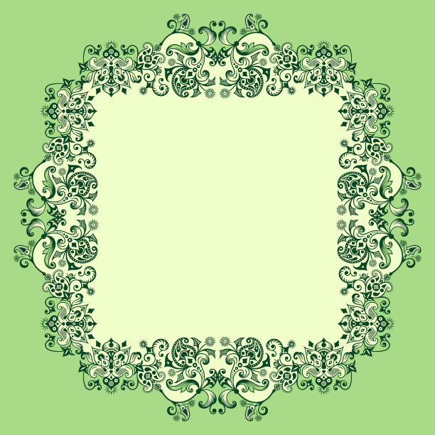 装饰性自然vintage border图片下载