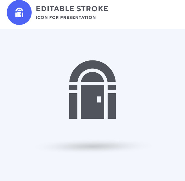 古色古香的图标填充了平坦的实心标志图片下载