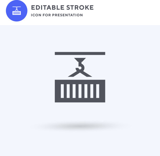 容器图标填充平面标志实图片下载