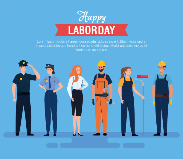 男女工人设计图片下载