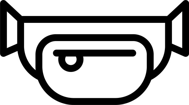 帆布腰包图标轮廓风格图片下载