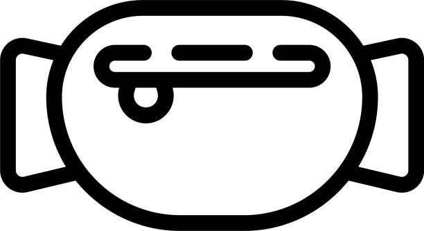 小孩腰包图标轮廓风格图片下载