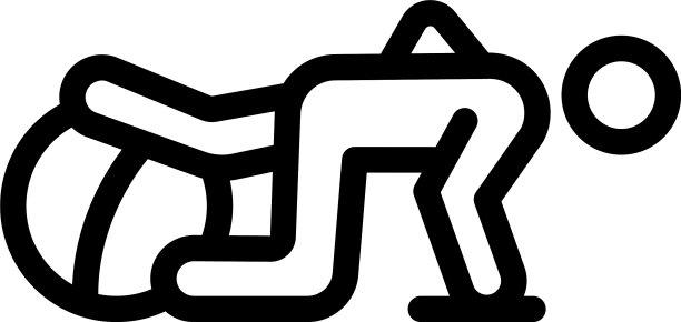 健身高级健身球图标轮廓风格图片下载