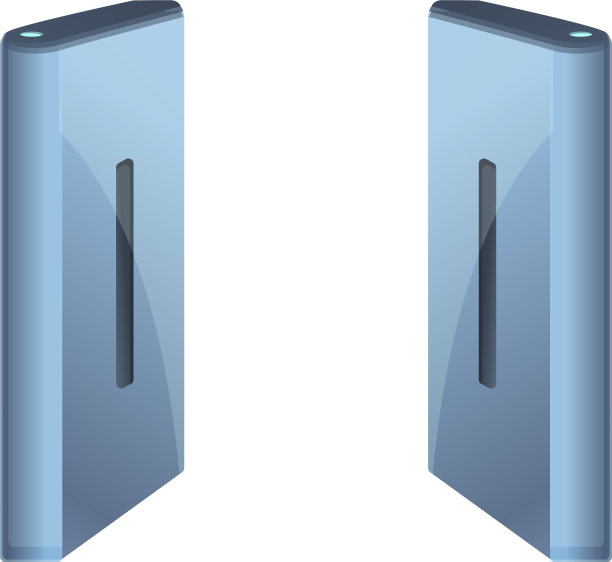 卡通风格的票转门图标图片下载