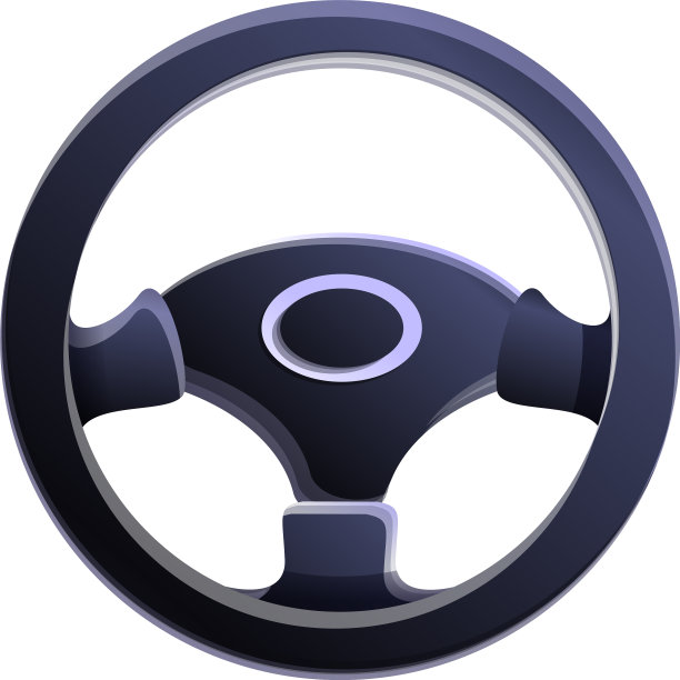 运动方向盘图标卡通风格图片下载