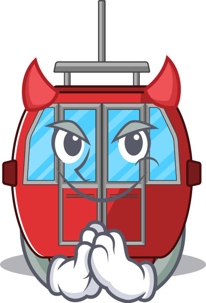 魔鬼索道卡通人物设计图片下载