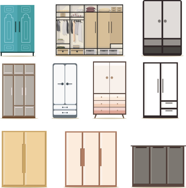 设置家庭更衣室衣柜图片下载