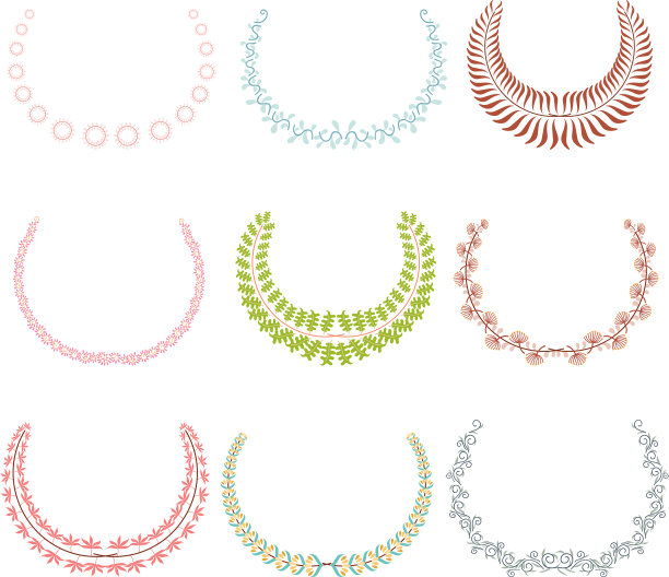 设置线条艺术装饰元素图片下载