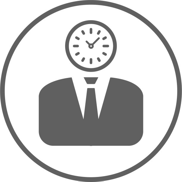 时间思考图标灰色图片下载