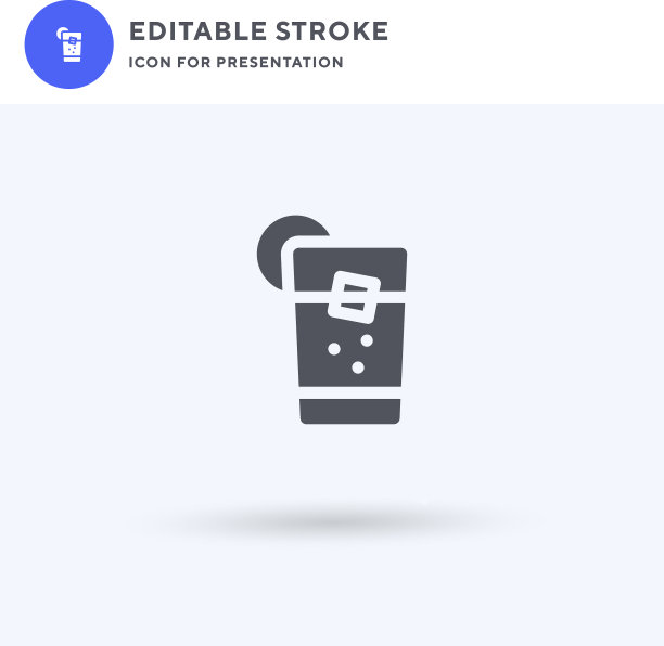 模糊图标填充平面标志固体图片下载