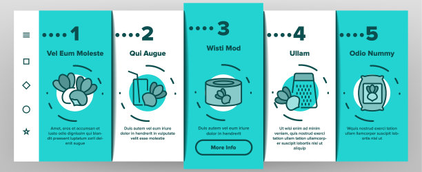 萝卜农业蔬菜上的图标设置图片下载