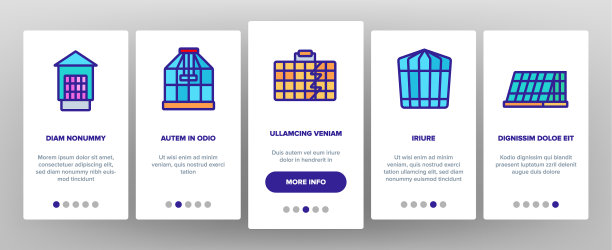 笼子家畜上的图标设置图片下载