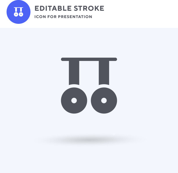 体操五环图标填充平面标志图片下载