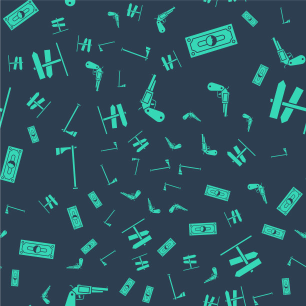 设置左轮手枪枪堆纸币现金图片下载