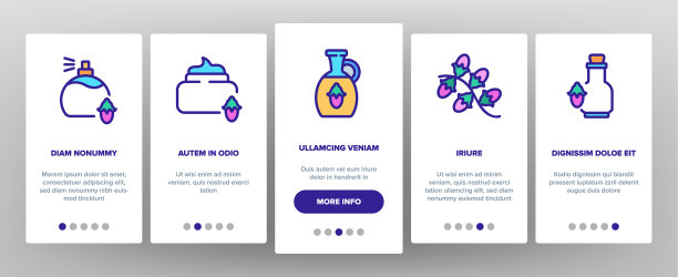 霍霍巴天然产品登上图标集图片下载