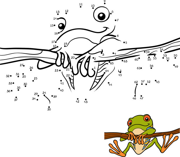 数字游戏为儿童红眼树蛙图片下载