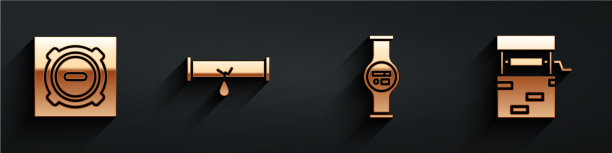 设置沙井下水盖有泄漏的破管图片下载