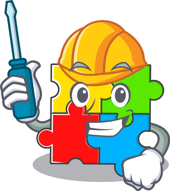 卡通人物风格的益智玩具工作图片下载