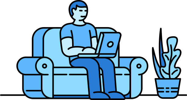 家沙发工作图标轮廓风格图片下载