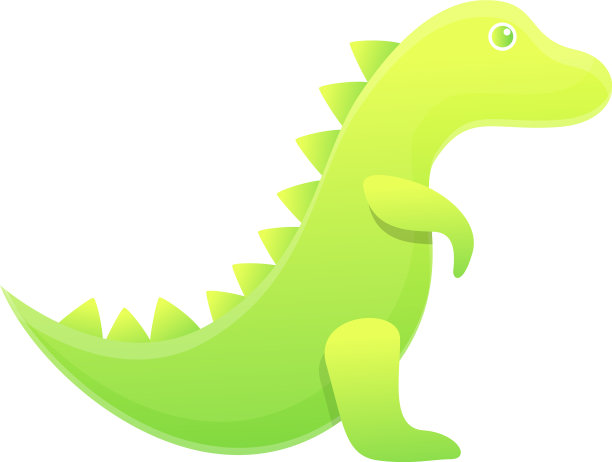 恐龙浴玩具图标卡通风格图片下载