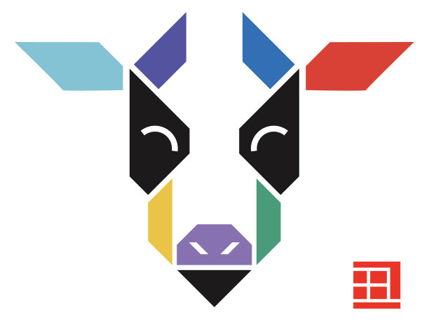 牛年标志及邮票图片下载