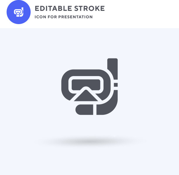 通气管图标填充平面标志固体图片下载