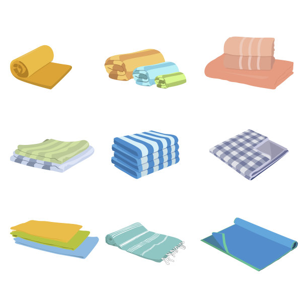 毛巾折叠和卷超细纤维毛巾用于淋浴图片下载