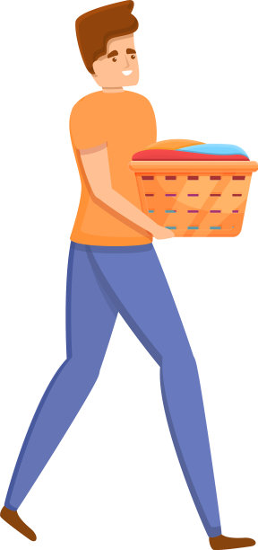 洗衣个人偶像卡通风格图片下载