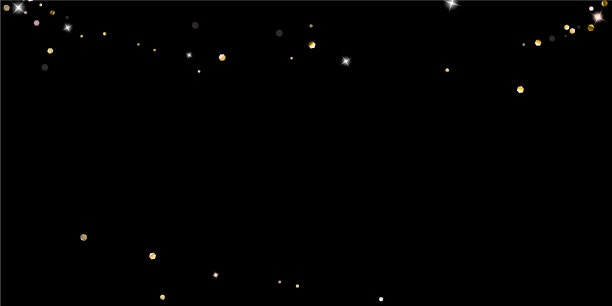 金色闪亮的星星豪华闪亮的五彩纸屑图片下载