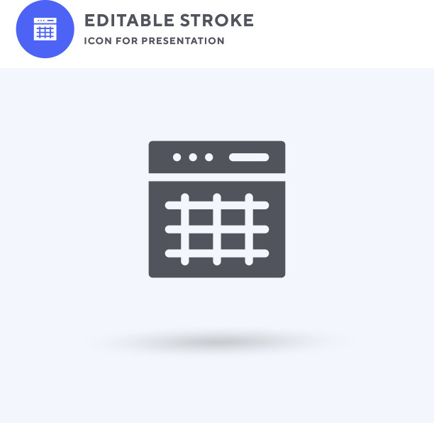 布局图标填充平面标志实图片下载