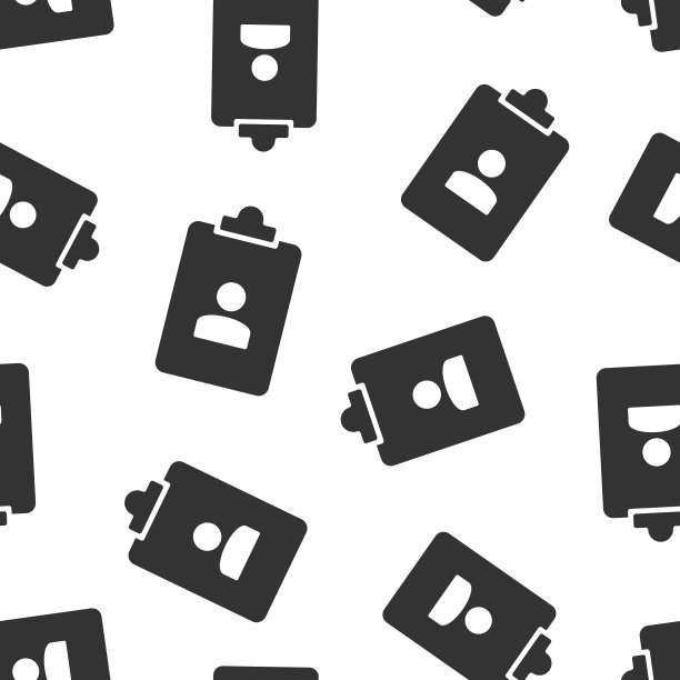 身份证图标在扁平风格的身份标签上的白色图片下载