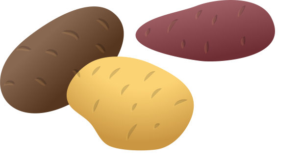 新鲜土豆图标卡通风格图片下载