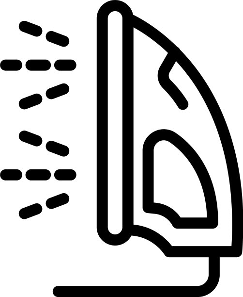 熨斗蒸汽清洁器图标轮廓风格图片下载